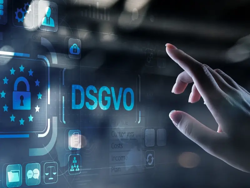 DSGVO Symbol + Finger