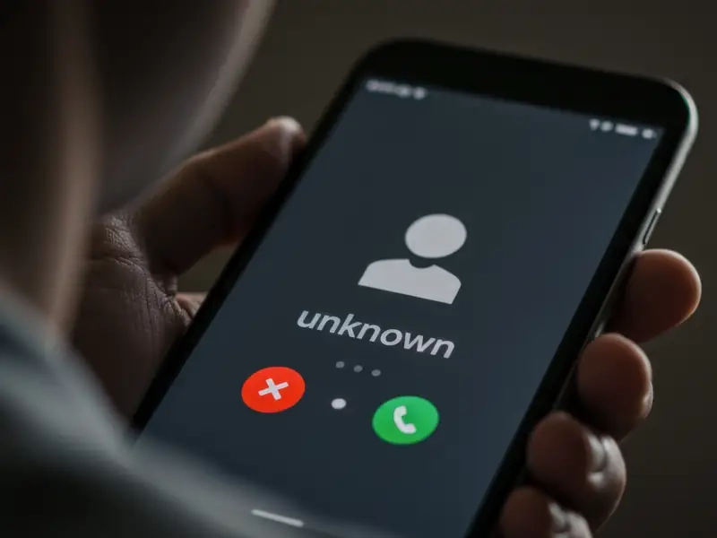 Smartphone unknown call